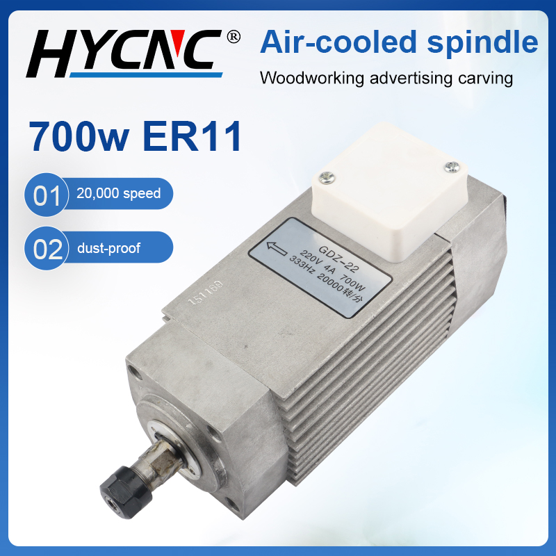 HYCNC Air-cooled Spindle 700W  - Cnc Spindle Motor review and price