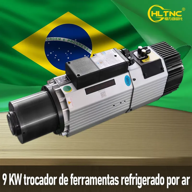 AP01 9KW ISO30 Air Cooled ATC  - Cnc Spindle Motor review and price