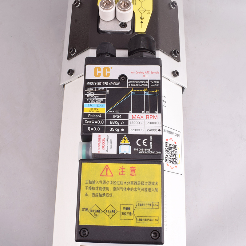 CC+ ISO30 9kw Automatic Tool C - Cnc Spindle Motor review and price